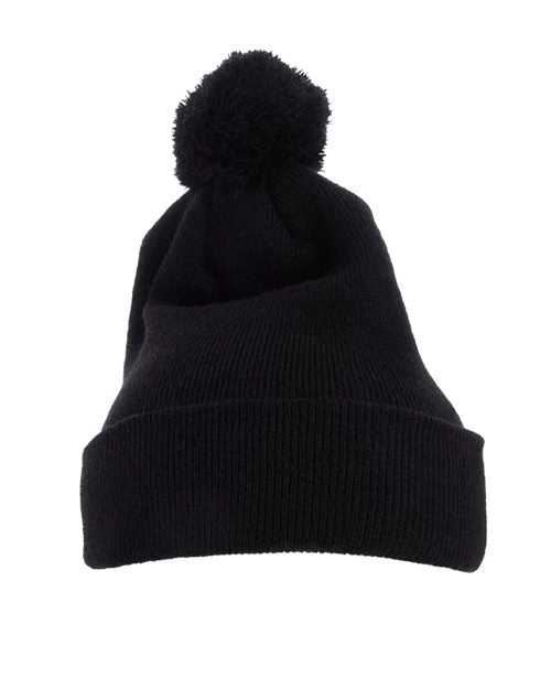 YP Classics - Pom-Pom Cuffed Knit Beanie - 1501P