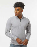 J. America - Men's Triblend Quarter-Zip Sweatshirt - 8869J