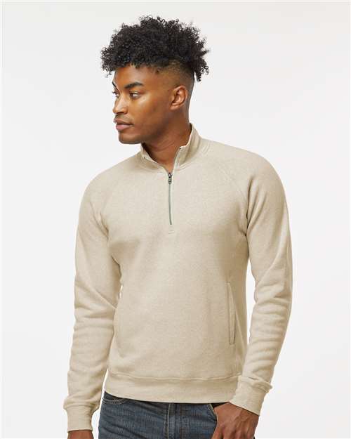 J. America - Men's Triblend Quarter-Zip Sweatshirt - 8869J
