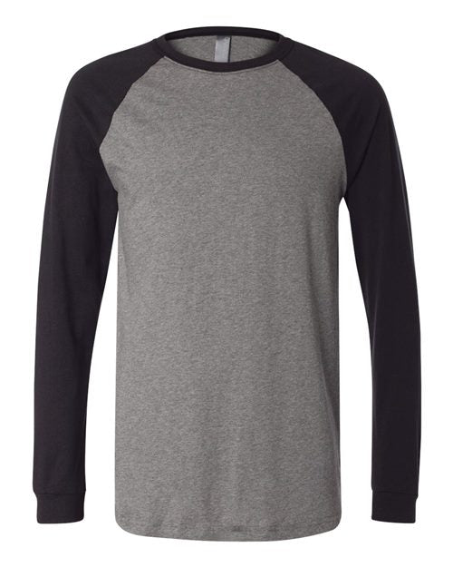 BELLA + CANVAS - Men's Long Sleeve Jersey Baseball Tee - 3000
