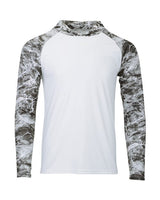 Paragon - Men's Biloxi Performance Colorblocked Hooded Long Sleeve T-Shirt - 241P