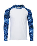 Paragon - Men's Biloxi Performance Colorblocked Hooded Long Sleeve T-Shirt - 241P