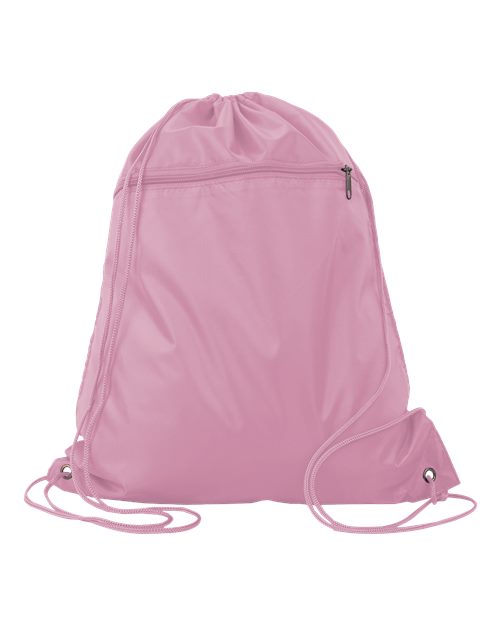 Q-Tees - Polyester Drawstring Backpack - Q135200