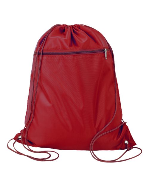 Q-Tees - Polyester Drawstring Backpack - Q135200