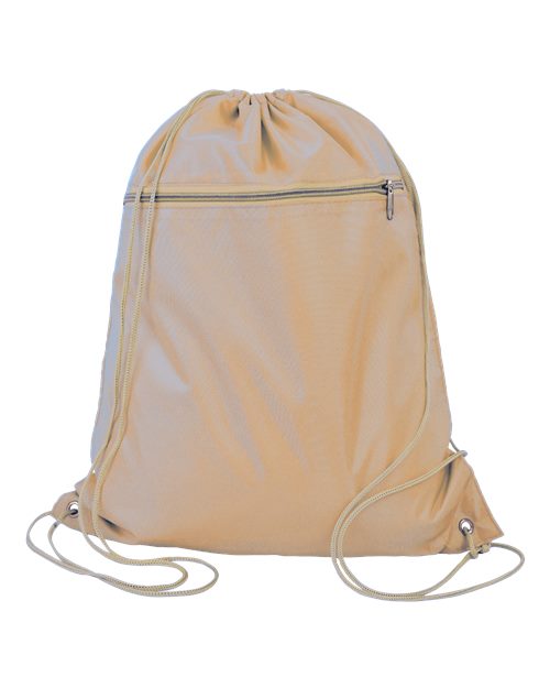 Q-Tees - Polyester Drawstring Backpack - Q135200