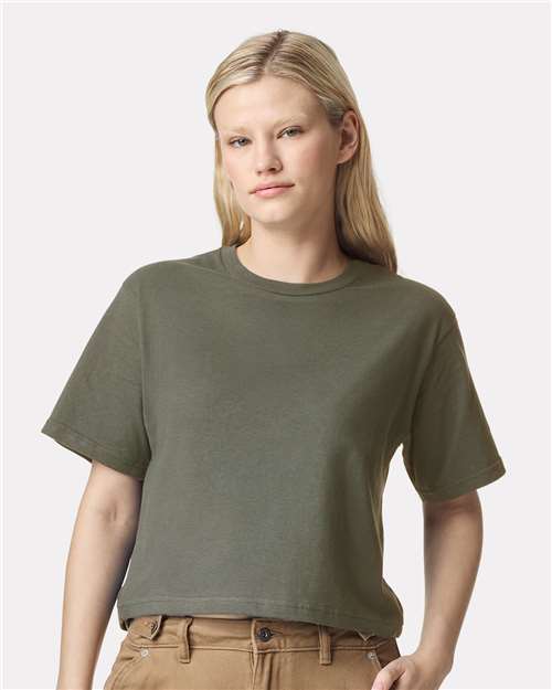 American Apparel - Women's Fine Jersey Mid-Length Boxy Tee - 102A