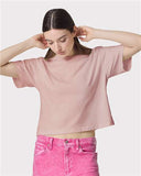 American Apparel - Women's Fine Jersey Mid-Length Boxy Tee - 102A