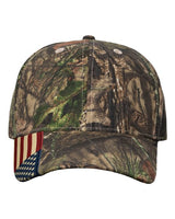 Kati - Camo Woven USA Flag Cap - LC350