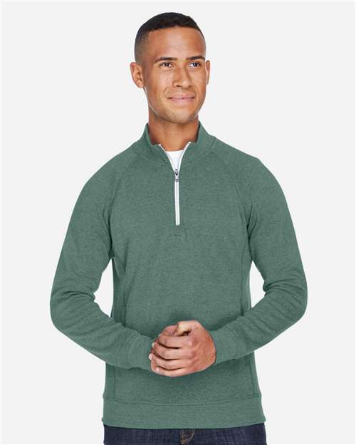 J. America - Men's Triblend Quarter-Zip Sweatshirt - 8869J