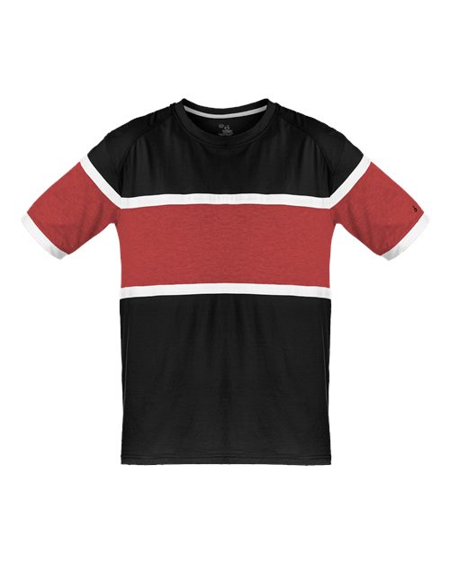 Badger Unisex United t-shirt with a lightweight, athletic design and comfortable fit. Features moisture-wicking fabric, ideal for sports, workouts, or everyday active wear.