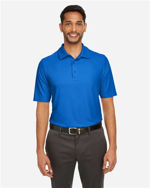 CORE365 Men’s Fusion ChromaSoft™ piqué polo with a lightweight, smooth feel and modern athletic fit. Features moisture-wicking fabric and a classic collar, ideal for work or everyday wear.