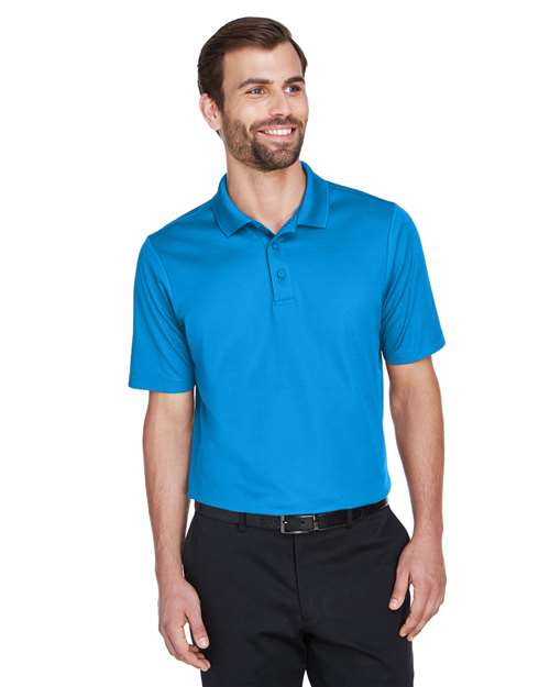 Devon & Jones Men’s CrownLux Performance® plaited polo with a sleek, professional fit and refined texture. Features moisture-wicking fabric and a classic collar, ideal for work or everyday wear.