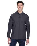 Devon & Jones - Men's Pima Piqué Long Sleeve Polo - D110