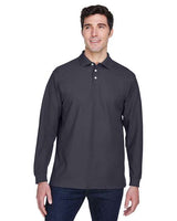 Devon & Jones - Men's Pima Piqué Long Sleeve Polo - D110