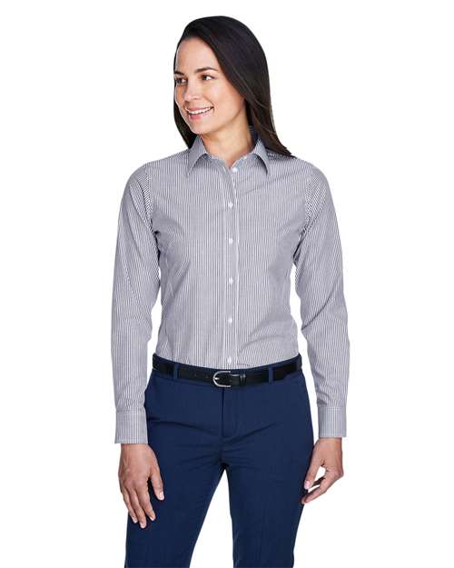Devon & Jones - Women's Crown Collection® Banker Stripe Woven Dress Shirt - D645W
