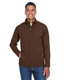 Team 365 Men’s Leader soft shell jacket with a sleek, weather-resistant design and modern fit. Features a full-zip front and durable fabric, ideal for outdoor wear and layering.