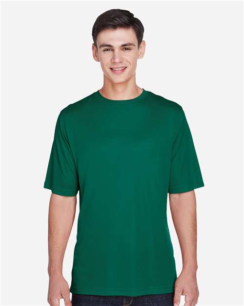 Team 365 Men’s Zone Performance t-shirt with a lightweight, breathable design and athletic fit. Features moisture-wicking fabric, ideal for workouts, sports, or everyday wear.