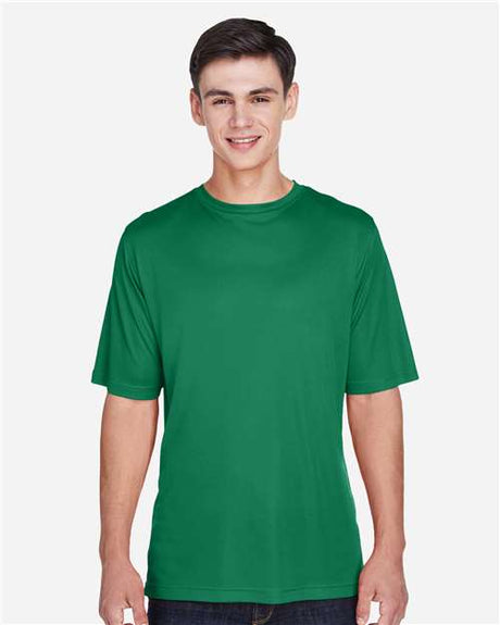 Team 365 Men’s Zone Performance t-shirt with a lightweight, breathable design and athletic fit. Features moisture-wicking fabric, ideal for workouts, sports, or everyday wear.