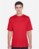 Team 365 Men’s Zone Performance t-shirt with a lightweight, breathable design and athletic fit. Features moisture-wicking fabric, ideal for workouts, sports, or everyday wear.