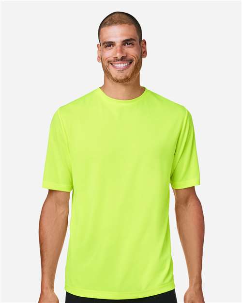 Team 365 Men’s Zone Performance mesh t-shirt with a lightweight, breathable design and athletic fit. Features moisture-wicking mesh fabric, ideal for sports, workouts, or everyday active wear.