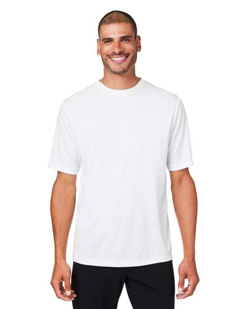 Team 365 Men’s Zone Performance mesh t-shirt with a lightweight, breathable design and athletic fit. Features moisture-wicking mesh fabric, ideal for sports, workouts, or everyday active wear.