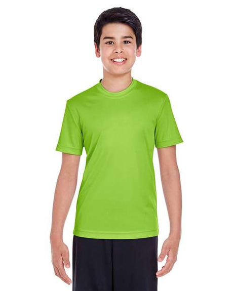 Team 365 Youth Zone Performance t-shirt with a lightweight, breathable design and athletic fit. Features moisture-wicking fabric, perfect for sports, school, or everyday active wear.