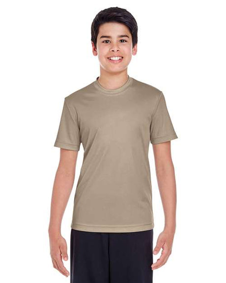 Team 365 Youth Zone Performance t-shirt with a lightweight, breathable design and athletic fit. Features moisture-wicking fabric, perfect for sports, school, or everyday active wear.