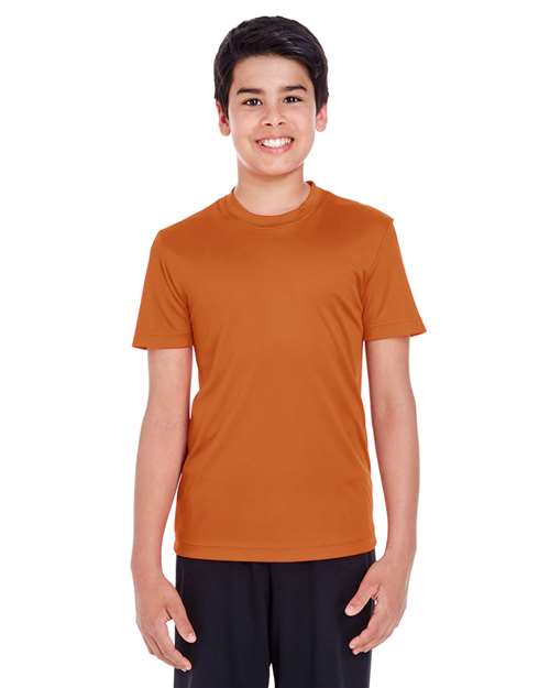 Team 365 Youth Zone Performance t-shirt with a lightweight, breathable design and athletic fit. Features moisture-wicking fabric, perfect for sports, school, or everyday active wear.