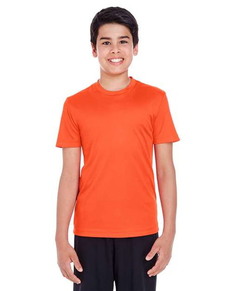 Team 365 Youth Zone Performance t-shirt with a lightweight, breathable design and athletic fit. Features moisture-wicking fabric, perfect for sports, school, or everyday active wear.