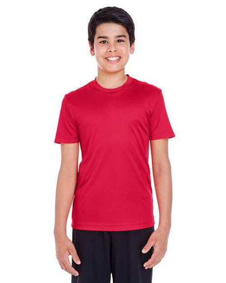 Team 365 Youth Zone Performance t-shirt with a lightweight, breathable design and athletic fit. Features moisture-wicking fabric, perfect for sports, school, or everyday active wear.