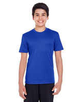 Team 365 Youth Zone Performance t-shirt with a lightweight, breathable design and athletic fit. Features moisture-wicking fabric, perfect for sports, school, or everyday active wear.