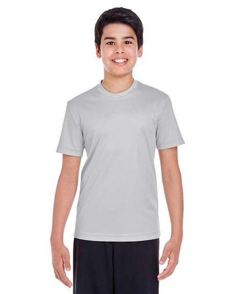 Team 365 Youth Zone Performance t-shirt with a lightweight, breathable design and athletic fit. Features moisture-wicking fabric, perfect for sports, school, or everyday active wear.