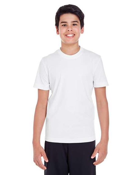 Team 365 Youth Zone Performance t-shirt with a lightweight, breathable design and athletic fit. Features moisture-wicking fabric, perfect for sports, school, or everyday active wear.