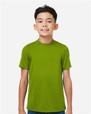 Team 365 Youth Zone Performance mesh t-shirt with a lightweight, breathable design and athletic fit. Features moisture-wicking fabric and mesh construction, perfect for sports, school, or active wear.