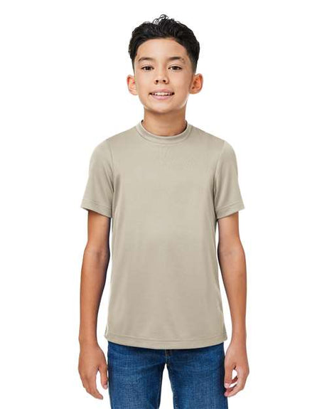 Team 365 Youth Zone Performance mesh t-shirt with a lightweight, breathable design and athletic fit. Features moisture-wicking fabric and mesh construction, perfect for sports, school, or active wear.