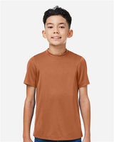 Team 365 Youth Zone Performance mesh t-shirt with a lightweight, breathable design and athletic fit. Features moisture-wicking fabric and mesh construction, perfect for sports, school, or active wear.