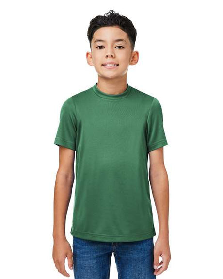 Team 365 Youth Zone Performance mesh t-shirt with a lightweight, breathable design and athletic fit. Features moisture-wicking fabric and mesh construction, perfect for sports, school, or active wear.