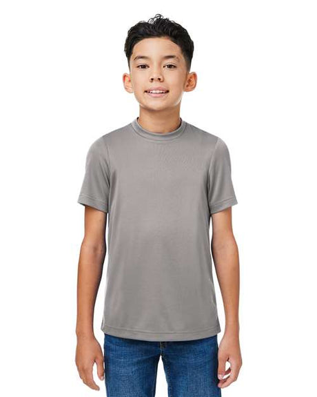 Team 365 Youth Zone Performance mesh t-shirt with a lightweight, breathable design and athletic fit. Features moisture-wicking fabric and mesh construction, perfect for sports, school, or active wear.