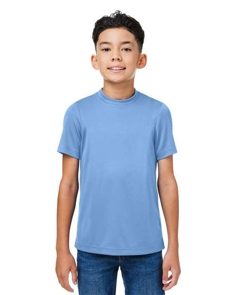 Team 365 Youth Zone Performance mesh t-shirt with a lightweight, breathable design and athletic fit. Features moisture-wicking fabric and mesh construction, perfect for sports, school, or active wear.