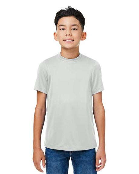 Team 365 Youth Zone Performance mesh t-shirt with a lightweight, breathable design and athletic fit. Features moisture-wicking fabric and mesh construction, perfect for sports, school, or active wear.