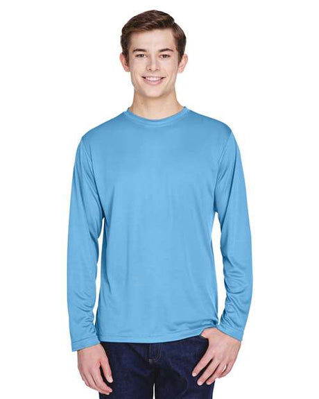 Team 365 Men’s Zone Performance long sleeve t-shirt with a lightweight, breathable design and athletic fit. Features moisture-wicking fabric, making it ideal for sports, work, or everyday active wear.