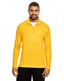 Team 365 Men’s Zone Performance quarter-zip pullover with a lightweight, breathable design and athletic fit. Features moisture-wicking fabric and a zip-up collar, ideal for layering or active wear.
