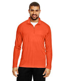 Team 365 Men’s Zone Performance quarter-zip pullover with a lightweight, breathable design and athletic fit. Features moisture-wicking fabric and a zip-up collar, ideal for layering or active wear.
