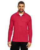 Team 365 Men’s Zone Performance quarter-zip pullover with a lightweight, breathable design and athletic fit. Features moisture-wicking fabric and a zip-up collar, ideal for layering or active wear.