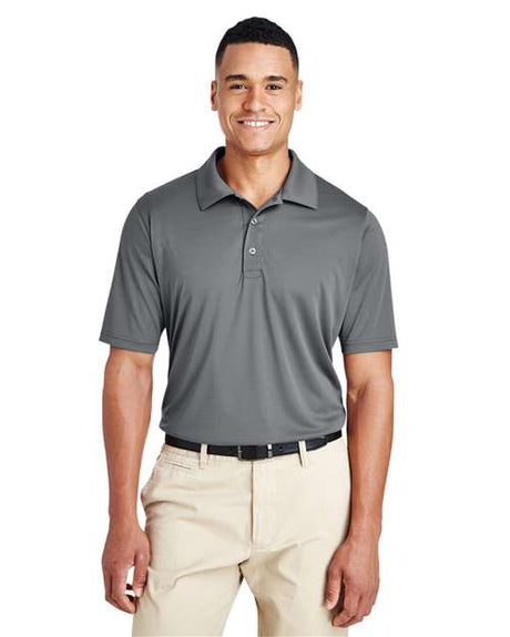 Team 365 Men’s Zone Performance polo with a clean, athletic fit and lightweight moisture-wicking fabric. Features a classic collar and short sleeves, ideal for active wear or professional settings.