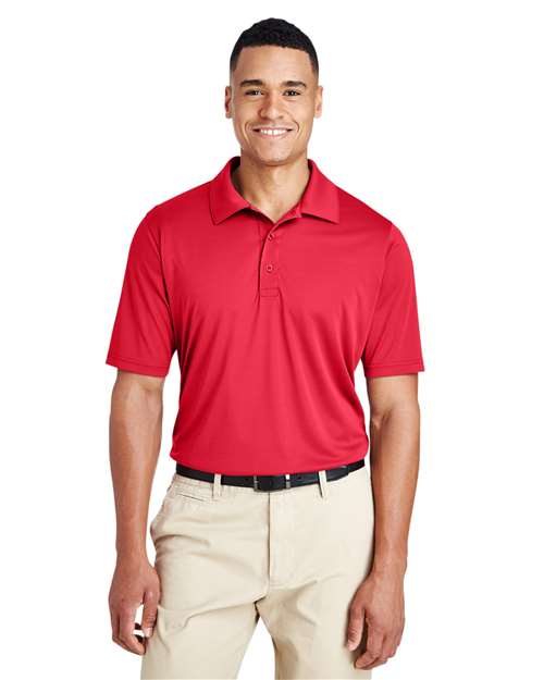 Team 365 Men’s Zone Performance polo with a clean, athletic fit and lightweight moisture-wicking fabric. Features a classic collar and short sleeves, ideal for active wear or professional settings.