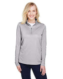 Team 365 Women’s Zone Sonic Heather performance quarter-zip pullover with a lightweight, athletic fit and heathered texture. Features moisture-wicking fabric and a zip-up collar, perfect for layering during workouts or casual wear.