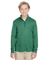 Team 365 - Youth Zone Sonic Heather Performance Quarter-Zip Pullover - TT31HY