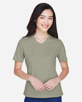 Team 365 Women’s Zone Performance t-shirt with a lightweight, breathable design and flattering athletic fit. Features moisture-wicking fabric, ideal for workouts or everyday active wear.