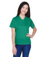Team 365 Women’s Zone Performance t-shirt with a lightweight, breathable design and flattering athletic fit. Features moisture-wicking fabric, ideal for workouts or everyday active wear.